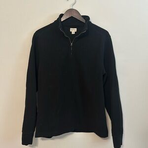 J - crew fleece pullover - black